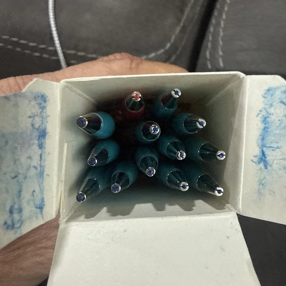 Autopoint Double End Twin Point Mechanical Pencil Red And Blue ends VTG‎ Box 12